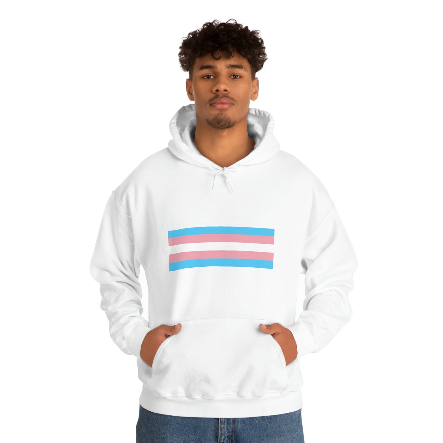 Trans Flag Hooded Sweatshirt