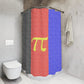 Polyamorous Flag Shower Curtain, pencil crayon colours