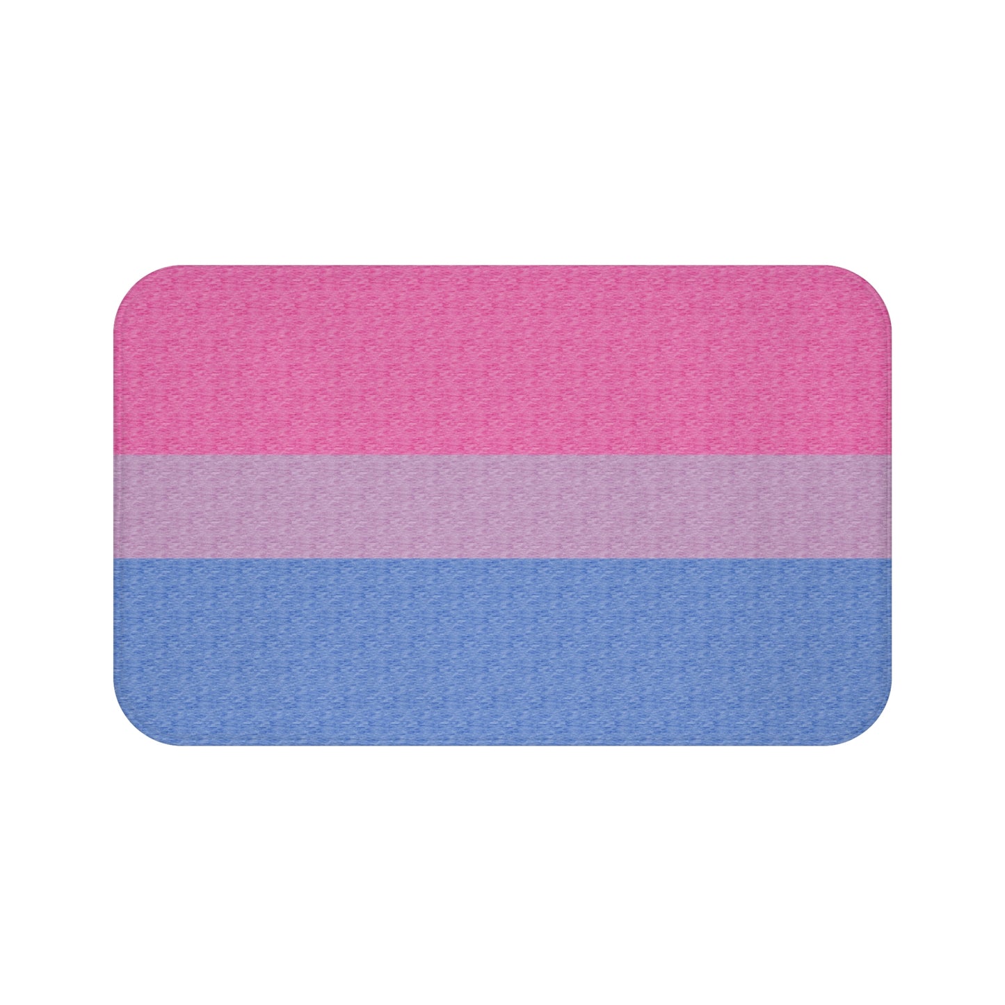 Bisexual Flag Bath Mat, pencil crayon colours