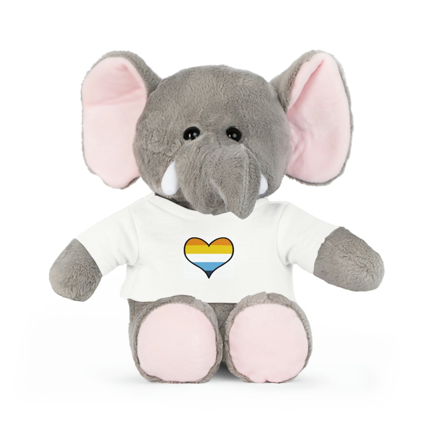 Plush Toys with Aroace Flag T-Shirt