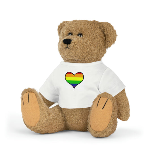 Plush Toys with Rainbow Flag T-Shirt