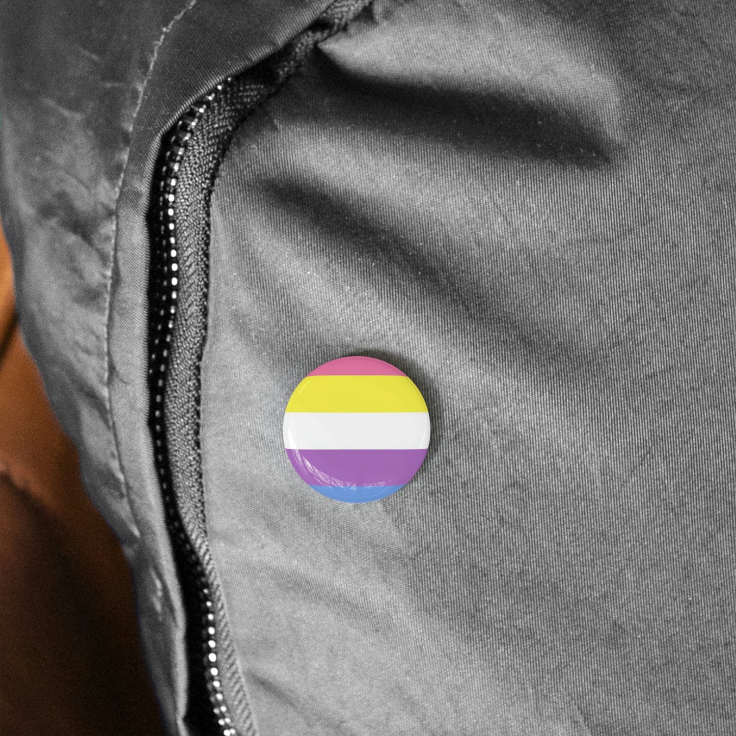 Bigender Pride Flag Round Pins