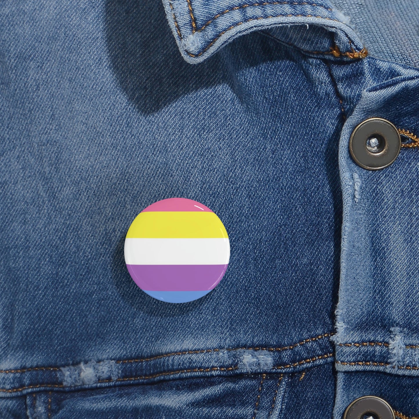 Bigender Pride Flag Round Pins