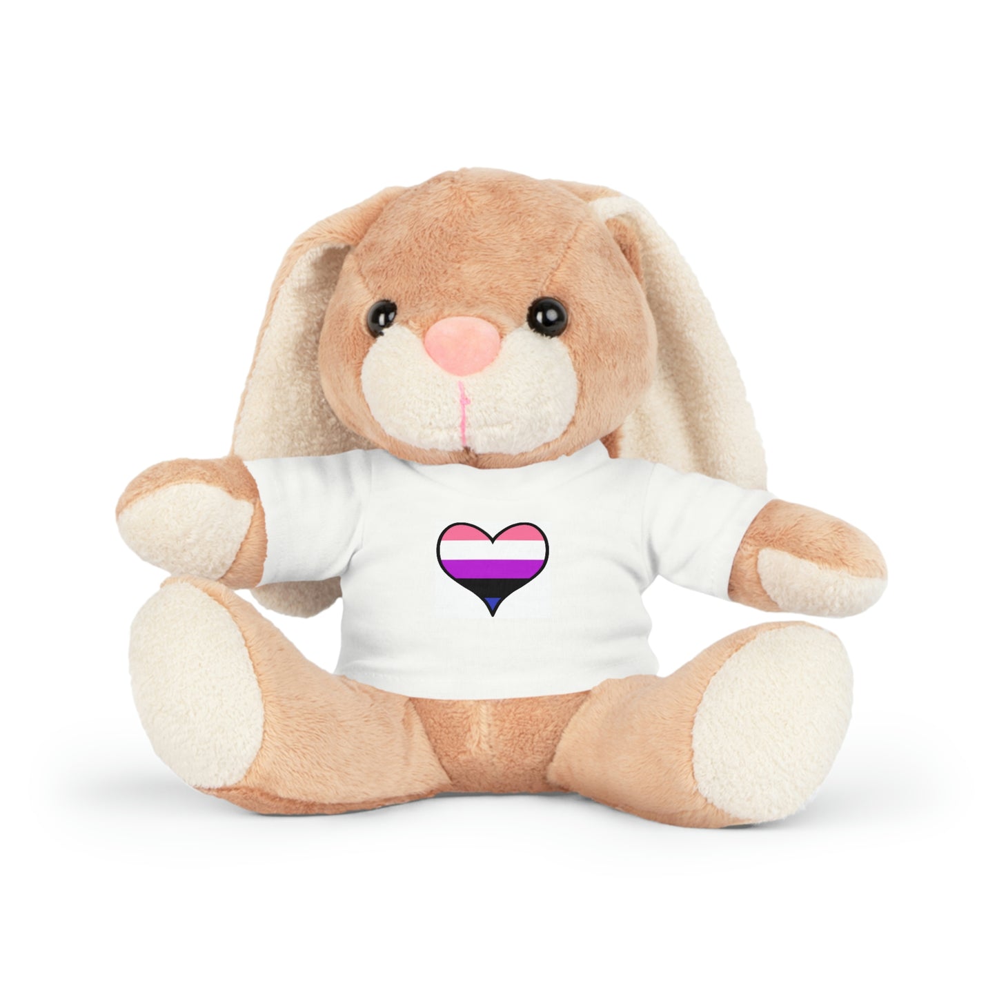 Plush Toys with Genderfluid Flag T-Shirt