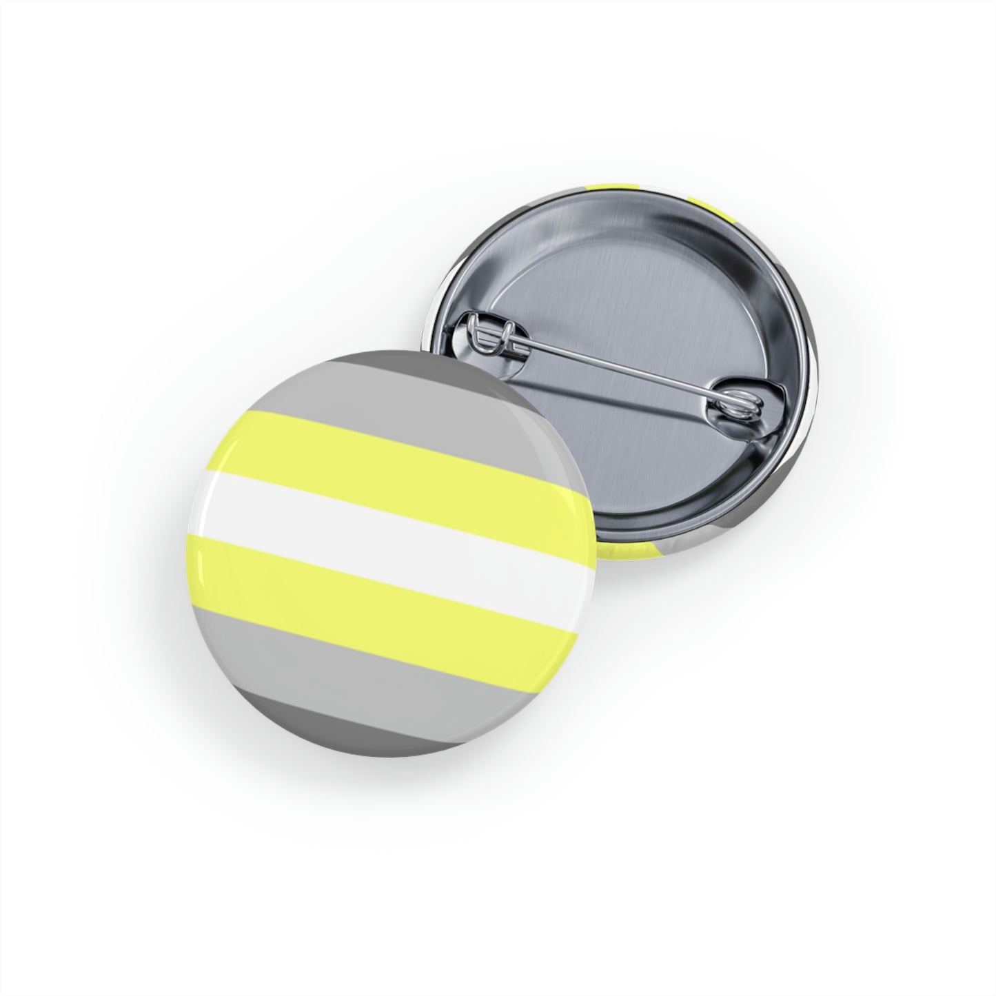 Demigender Pride Flag Round Pins