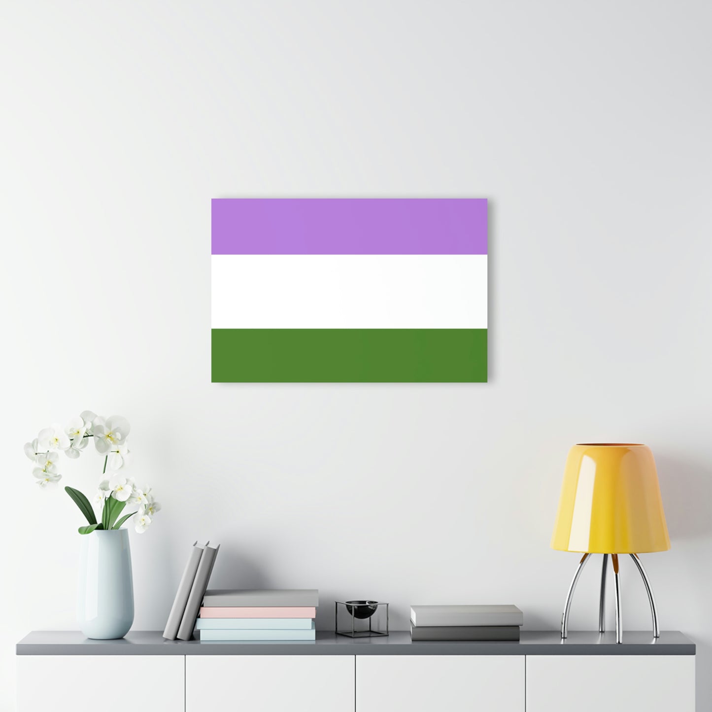 Genderqueer Acrylic Prints (with French Cleat Hanging)