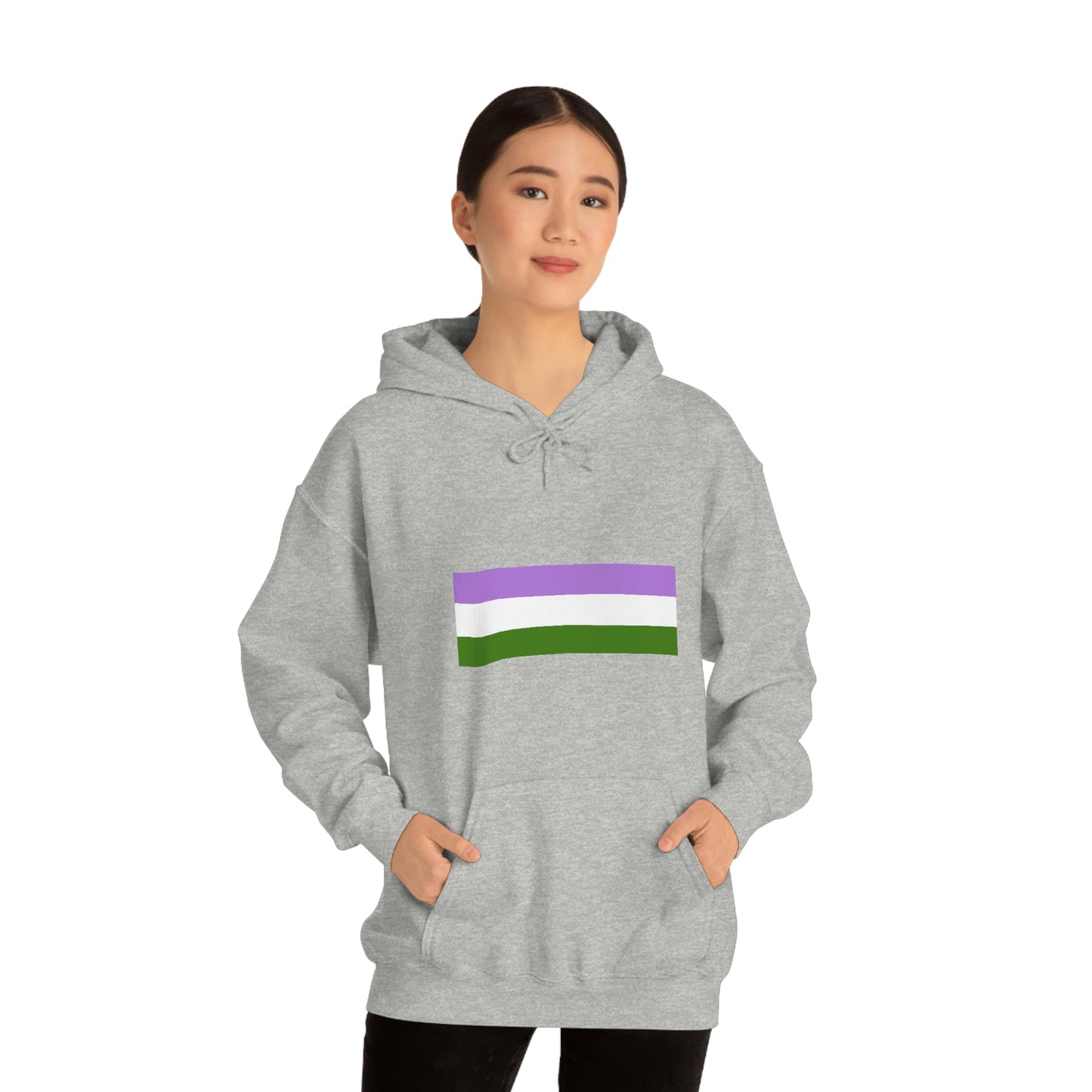 Genderqueer Flag Hooded Sweatshirt