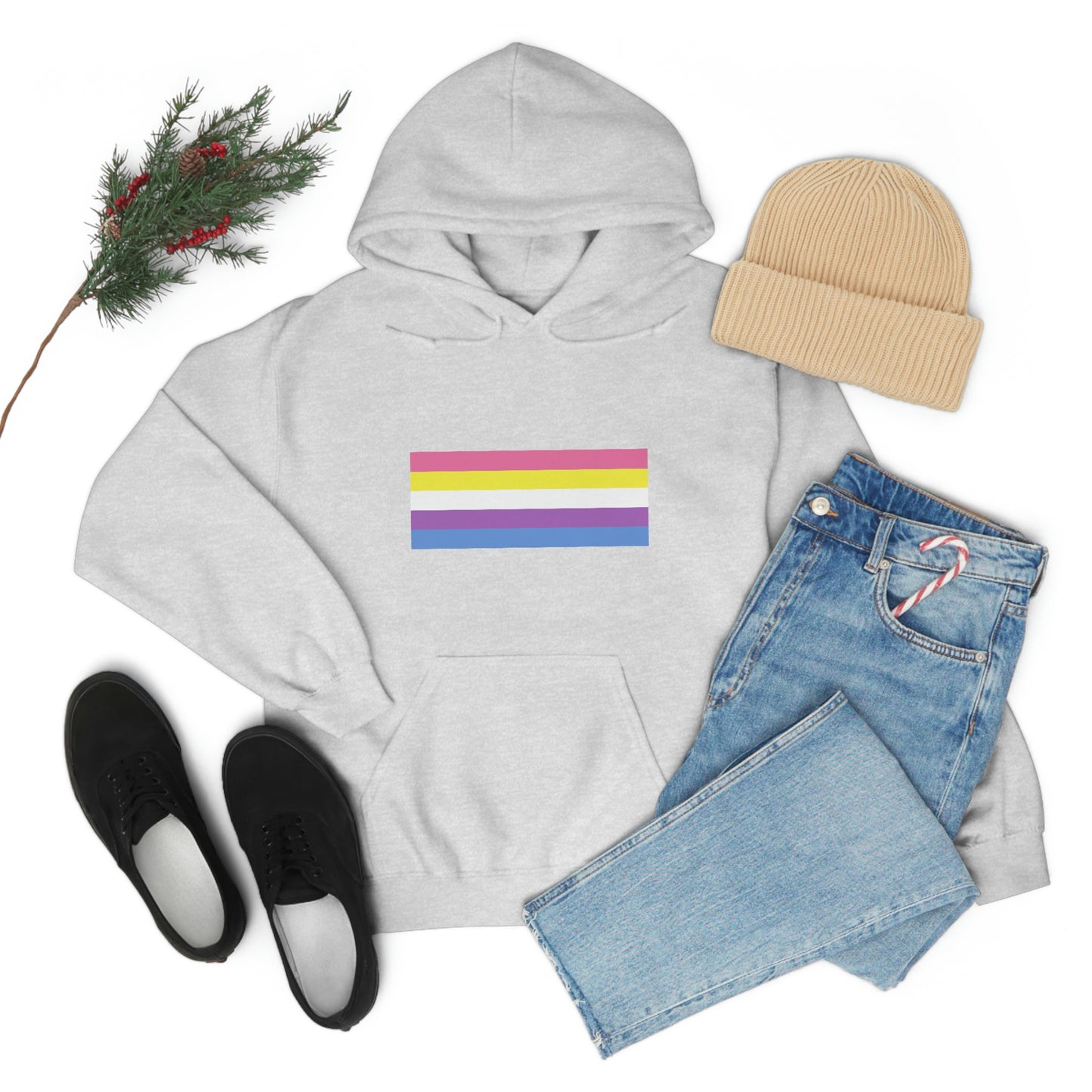 Bigender Flag Hooded Sweatshirt