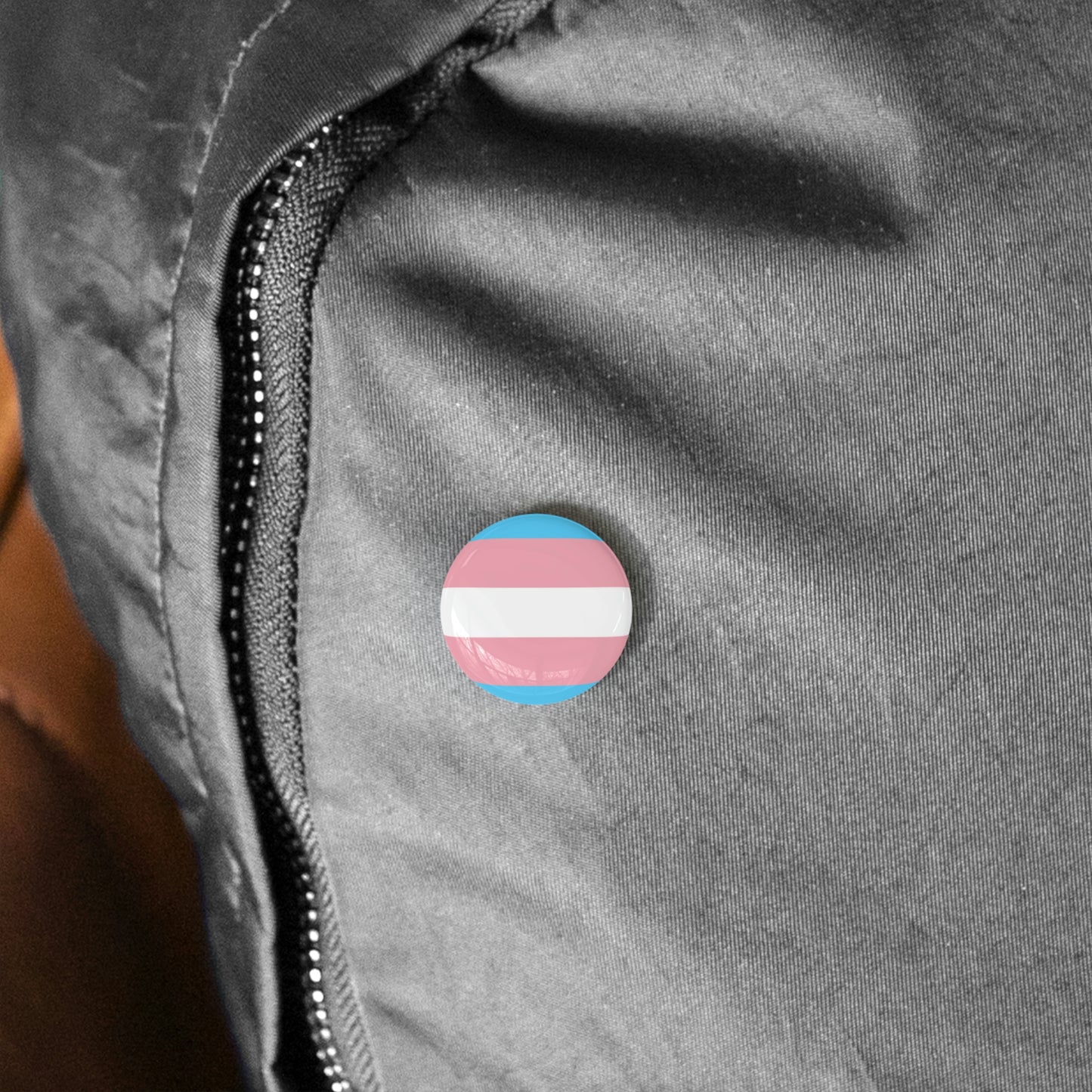 Transgender Pride Flag Round Pins