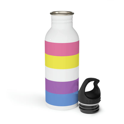 Bigender Pride Flag Stainless Steel Water Bottle