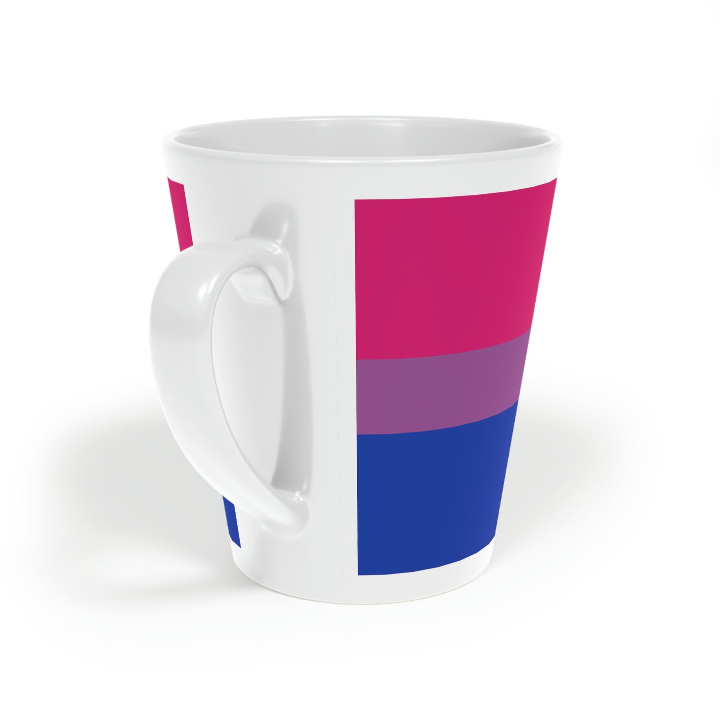 Bisexual Pride Flag Latte Mug, 12oz