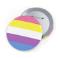 Bi-Gender Pride Flag Round Pins