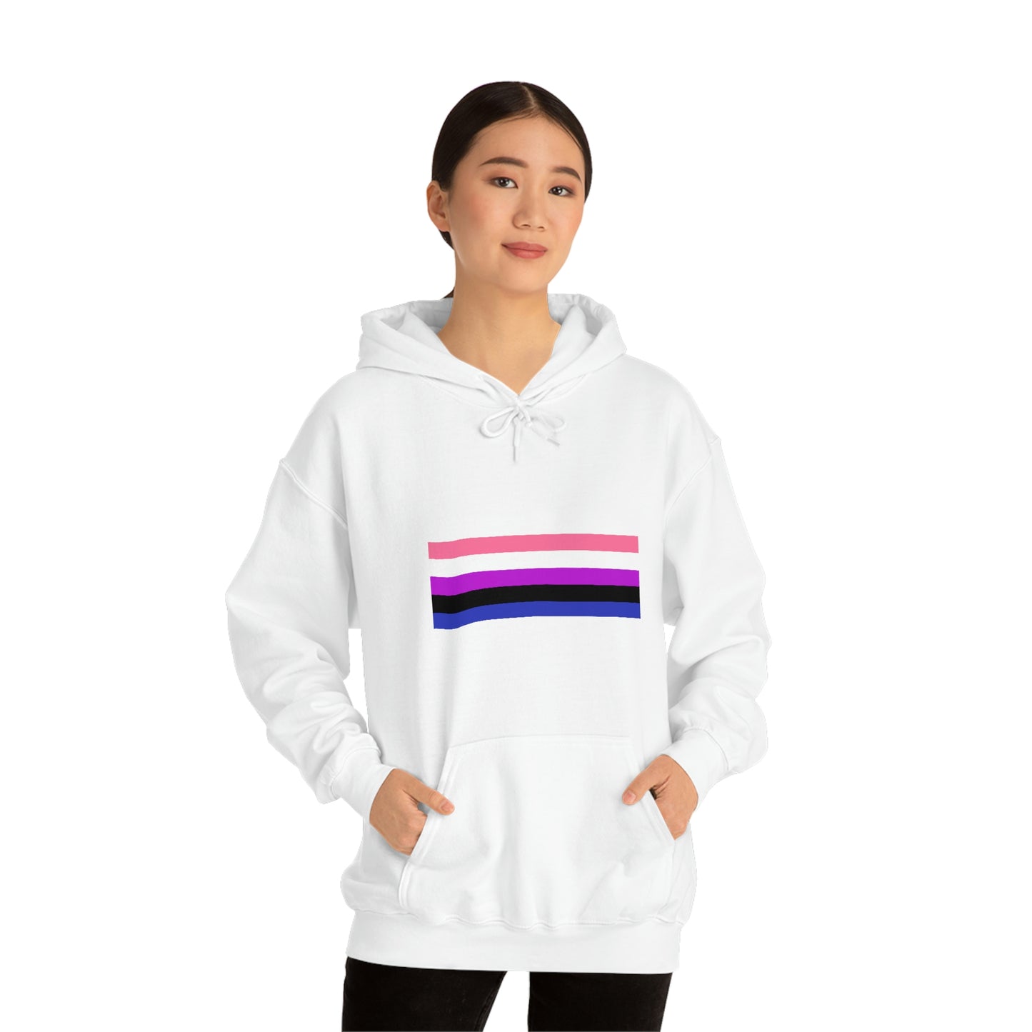 Genderfluid Flag Hooded Sweatshirt