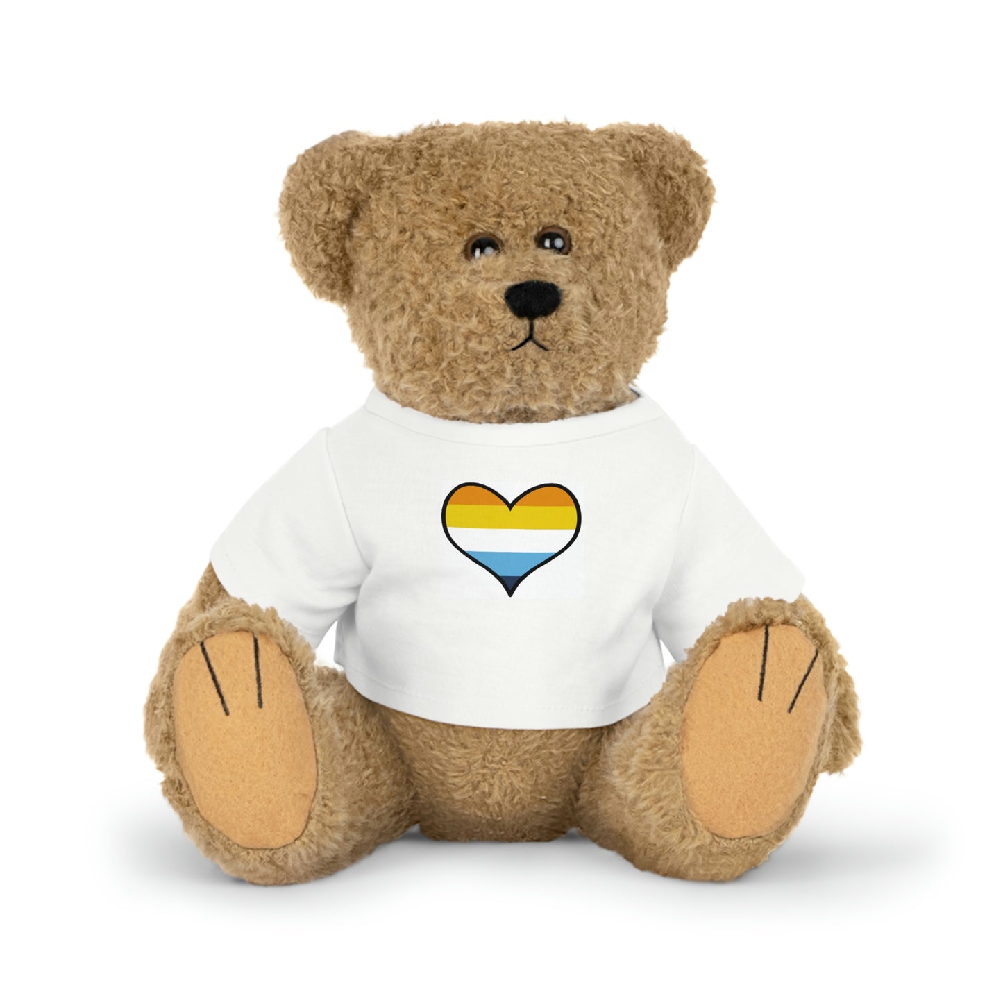 Plush Toys with Aroace Flag T-Shirt