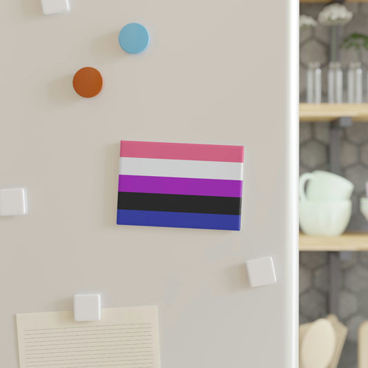 Button Magnet, Genderfluid Pride Flag