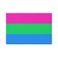 Button Magnet, Polysexual Pride Flag