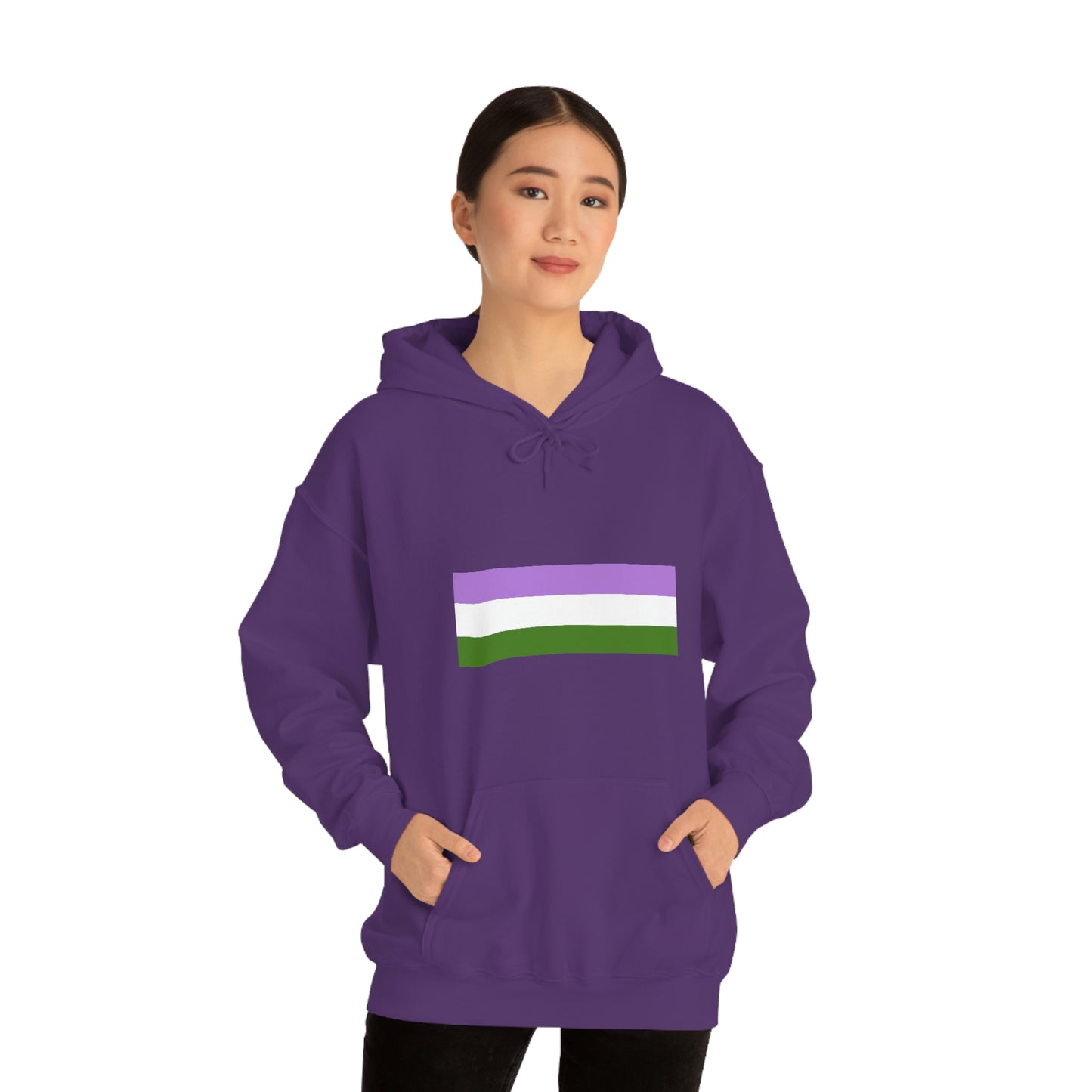 Genderqueer Flag Hooded Sweatshirt