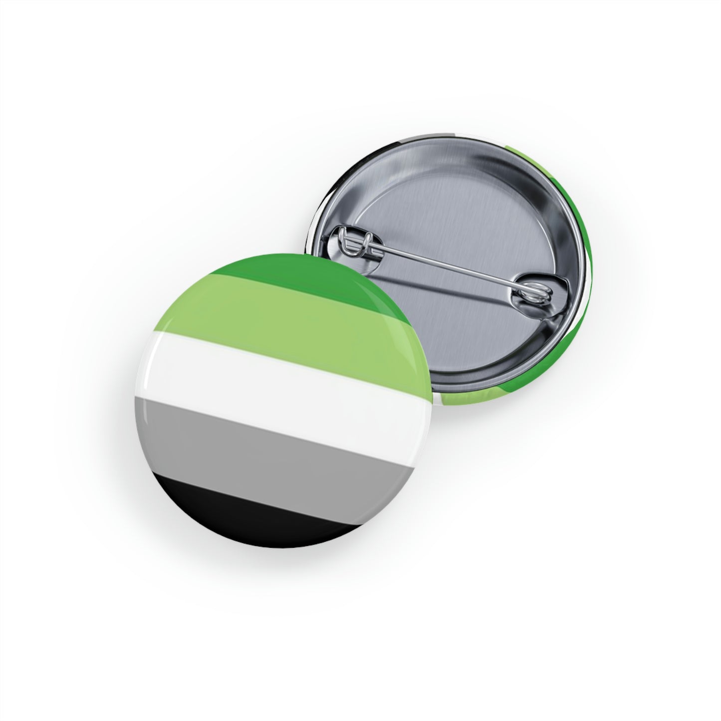 Aromantic Pride Flag Round Pins