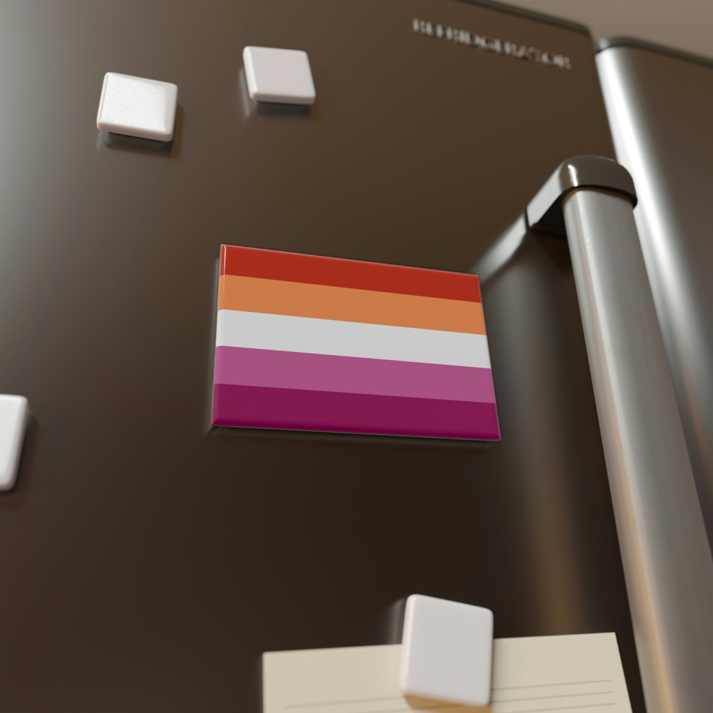 Button Magnet, Lesbian Pride Flag