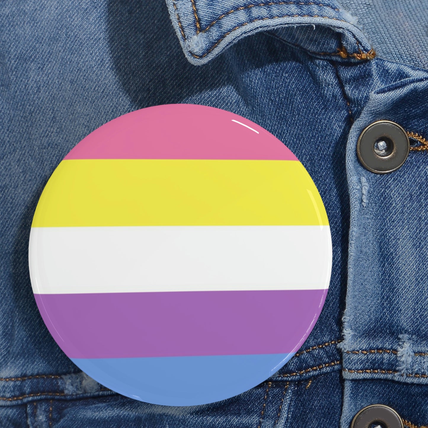 Bigender Pride Flag Round Pins