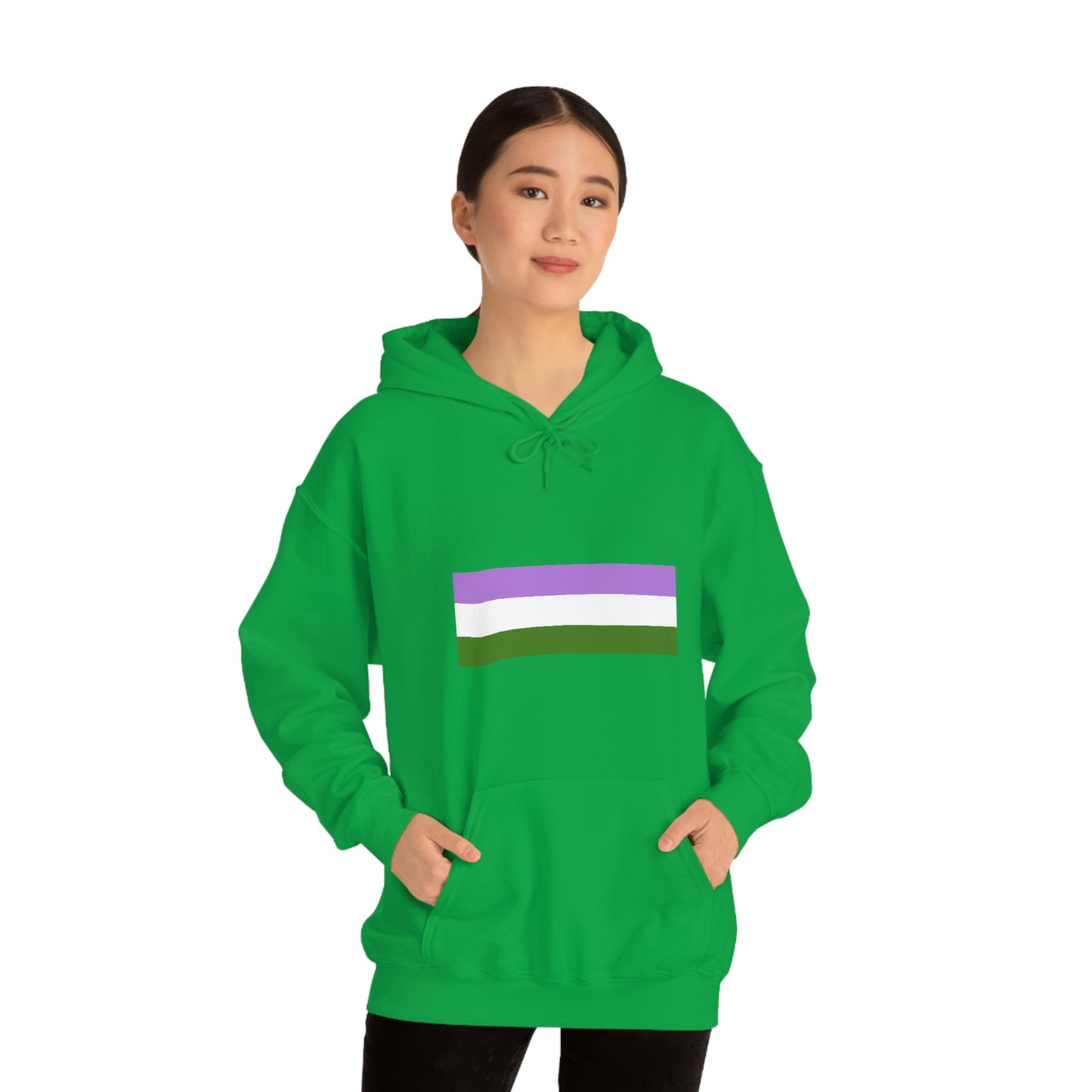 Genderqueer Flag Hooded Sweatshirt