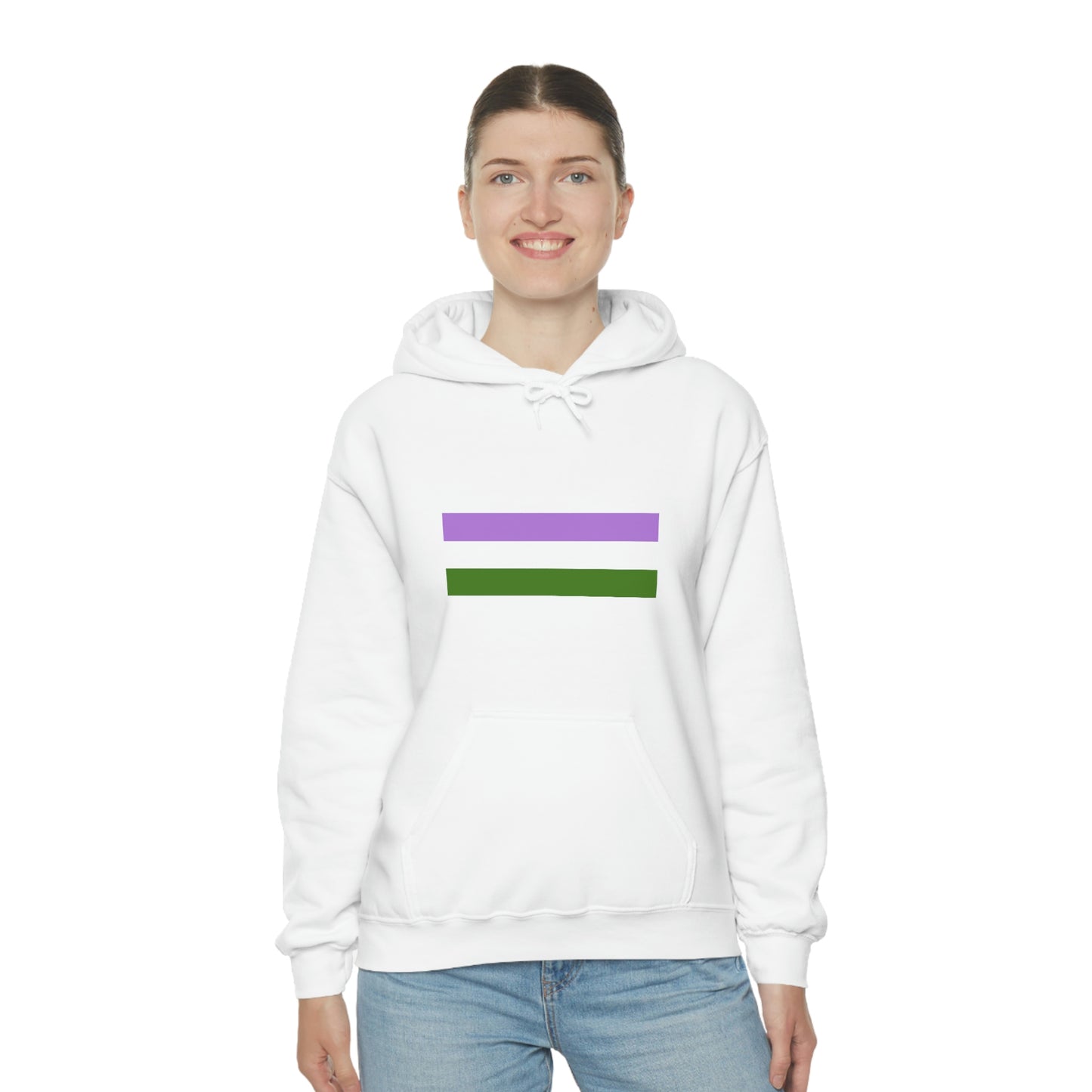 Genderqueer Flag Hooded Sweatshirt