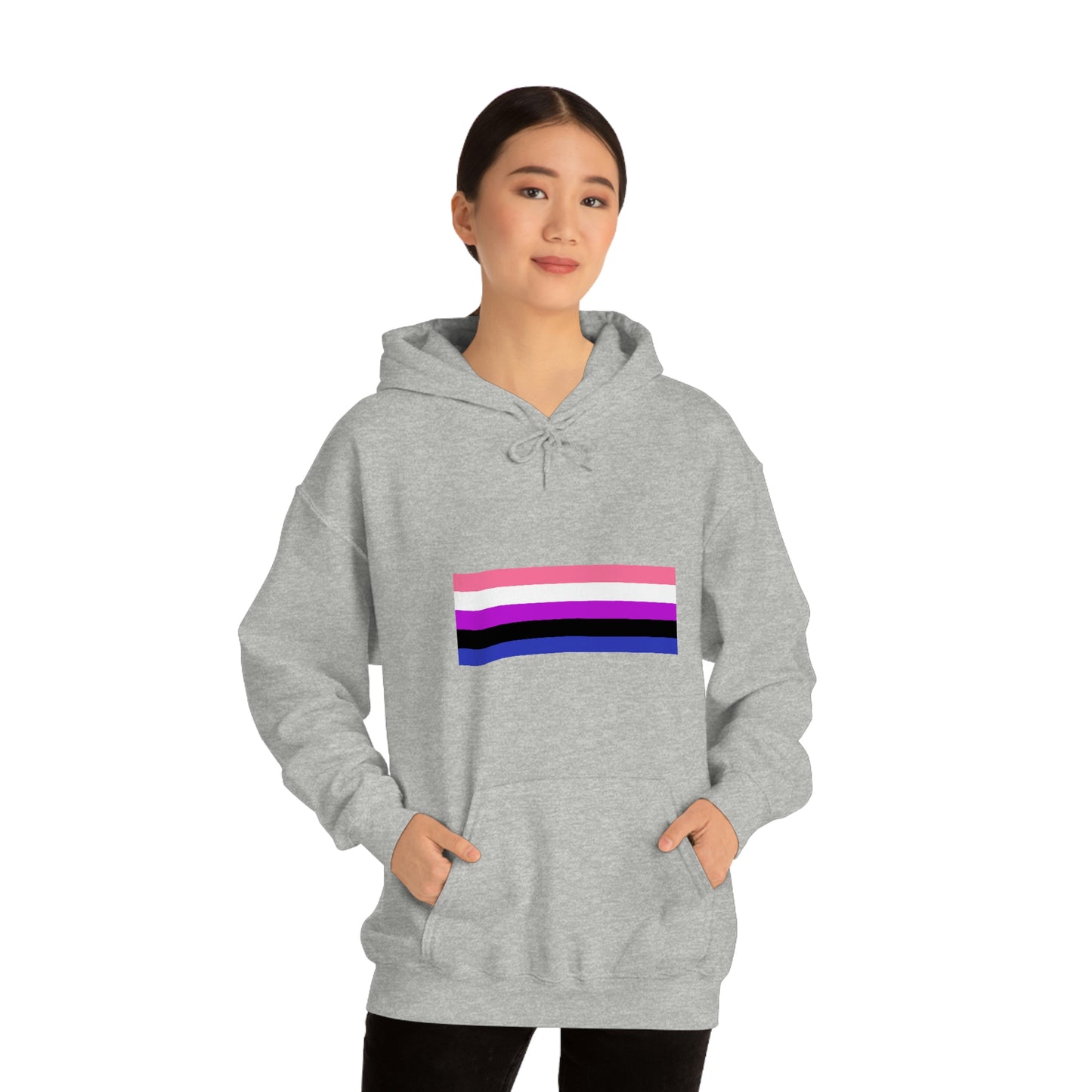 Genderfluid Flag Hooded Sweatshirt