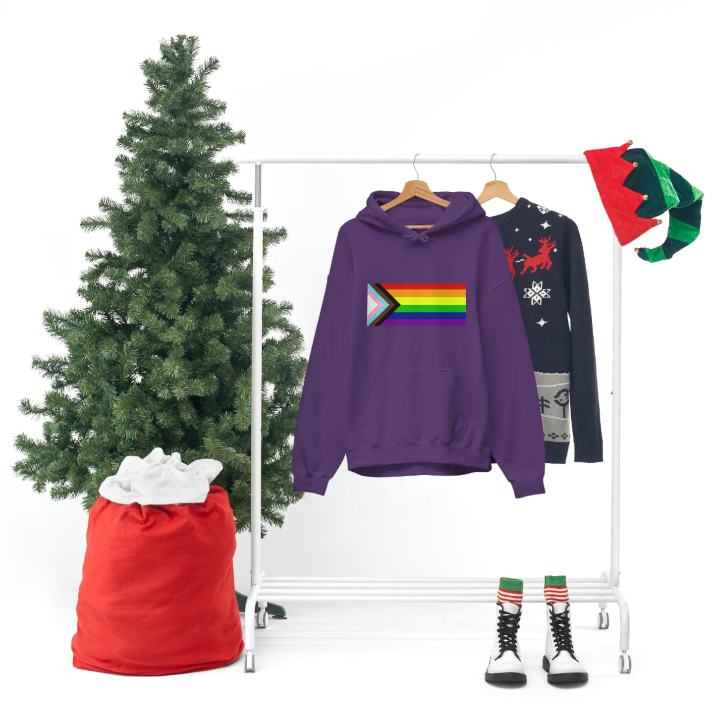 Progress Pride Flag Hooded Sweatshirt