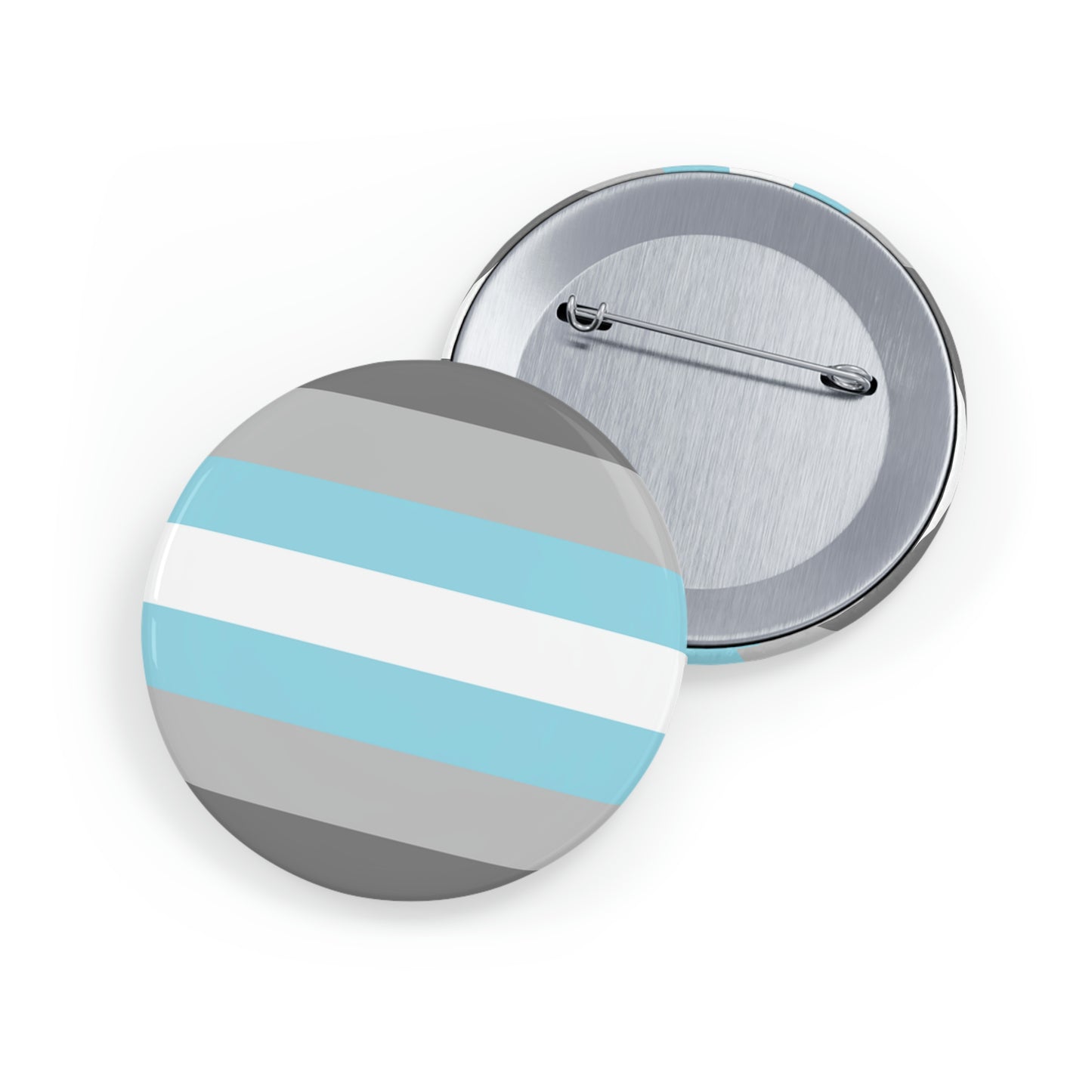 Demiboy Pride Flag Round Pins