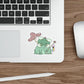 Pride Flag Frogs Sticker
