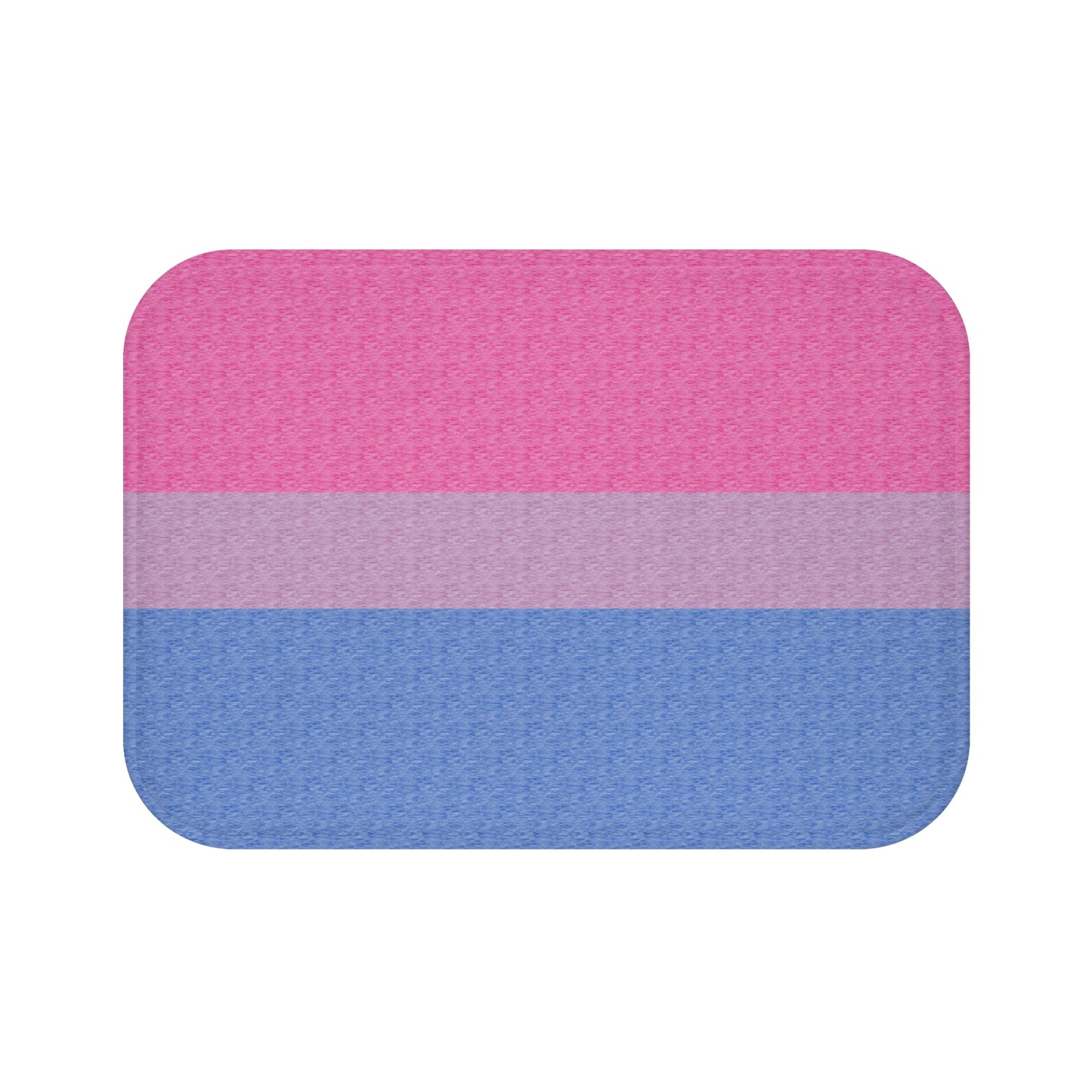 Bisexual Flag Bath Mat, pencil crayon colours