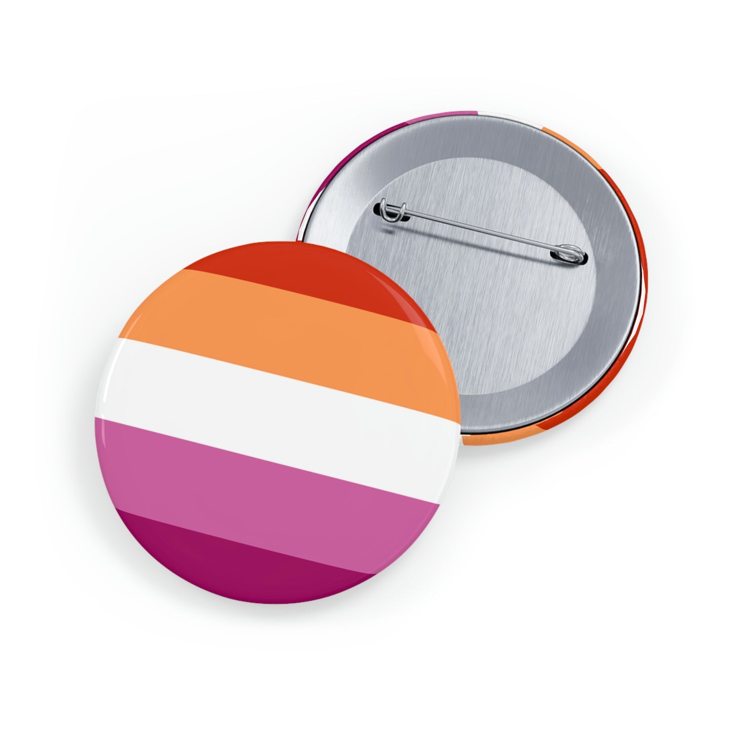 Lesbian Pride Flag Round Pins