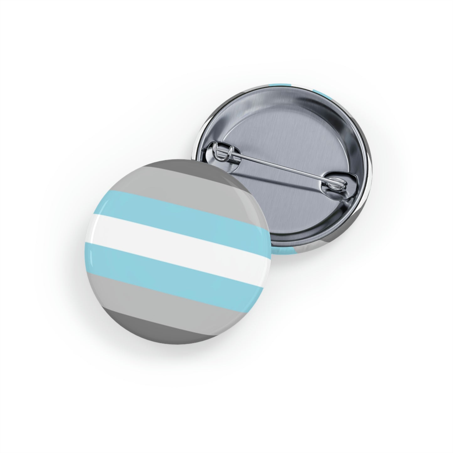 Demiboy Pride Flag Round Pins