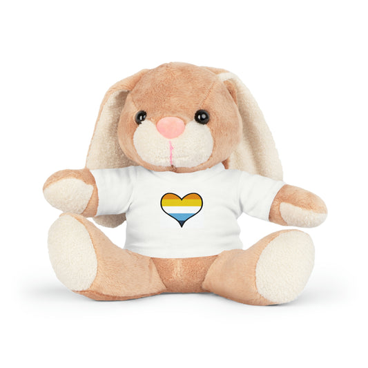 Plush Toys with Aroace Flag T-Shirt