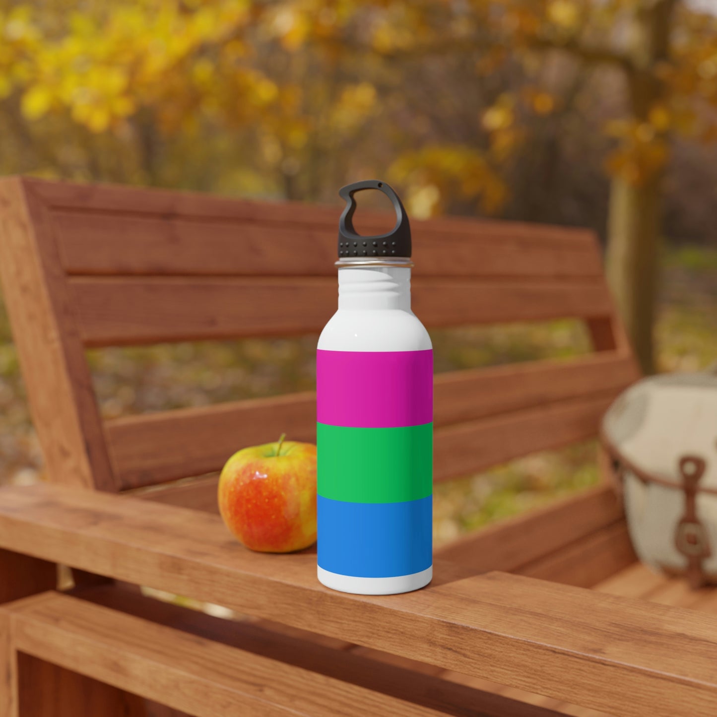 Polysexual Pride Flag Stainless Steel Water Bottle