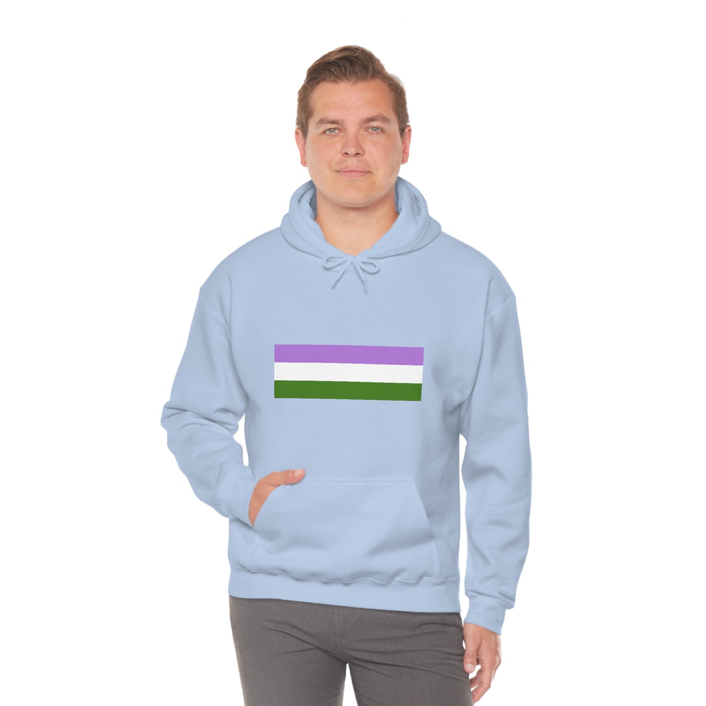 Genderqueer Flag Hooded Sweatshirt