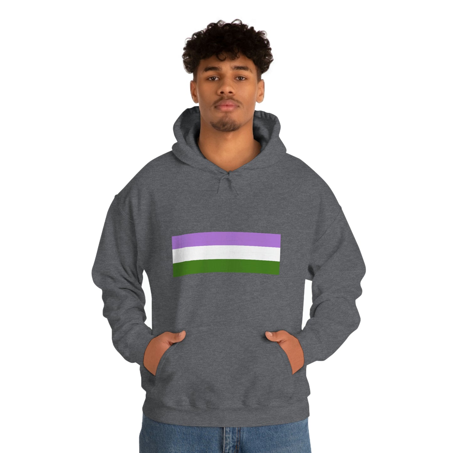 Genderqueer Flag Hooded Sweatshirt