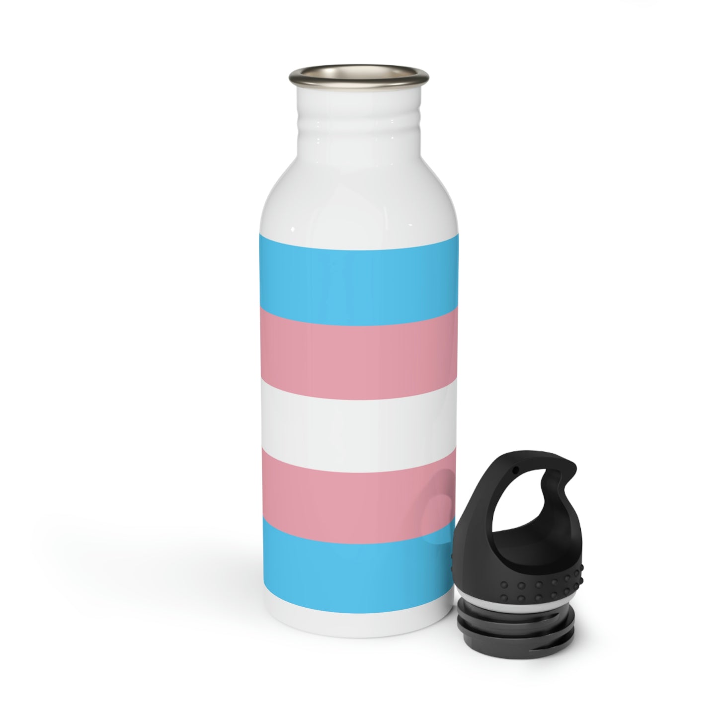 Transgender Pride Flag Stainless Steel Water Bottle