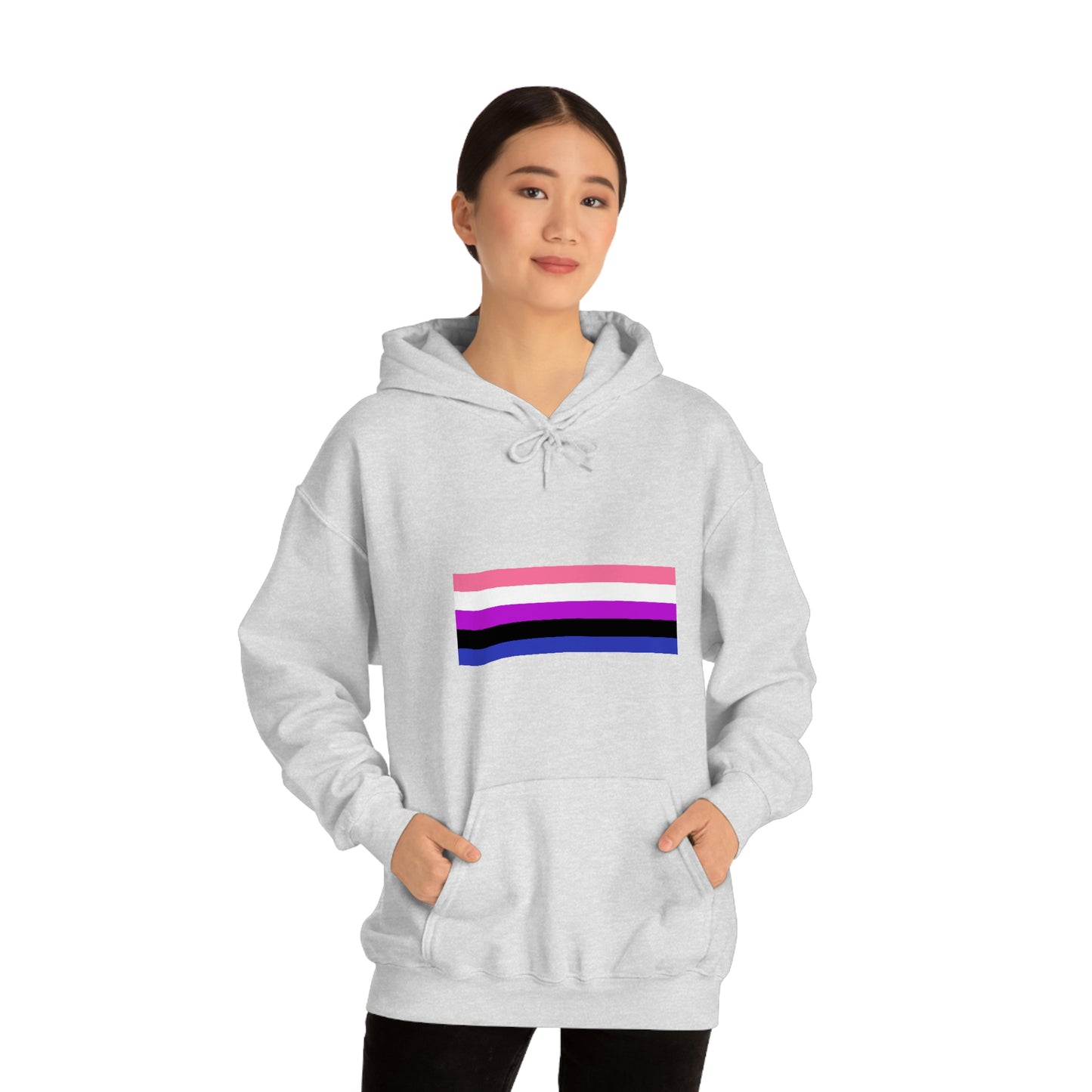 Genderfluid Flag Hooded Sweatshirt