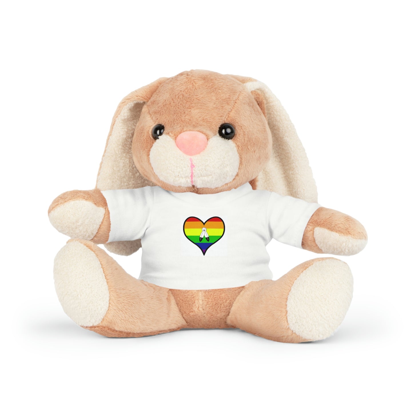 Plush Toys with Two-Spirit Flag T-Shirt