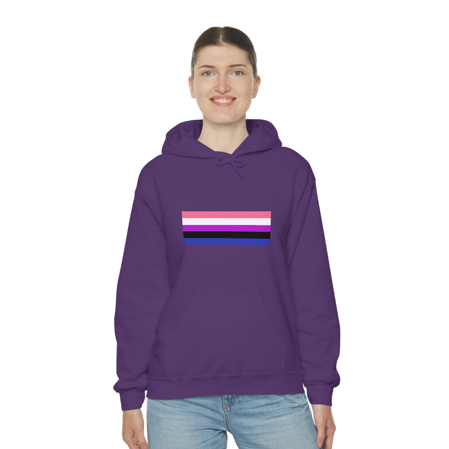 Genderfluid Flag Hooded Sweatshirt