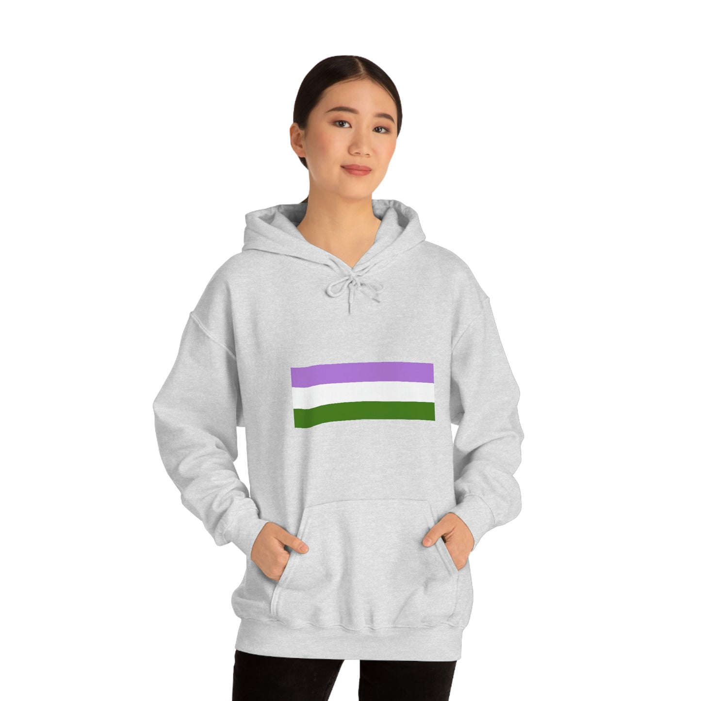 Genderqueer Flag Hooded Sweatshirt