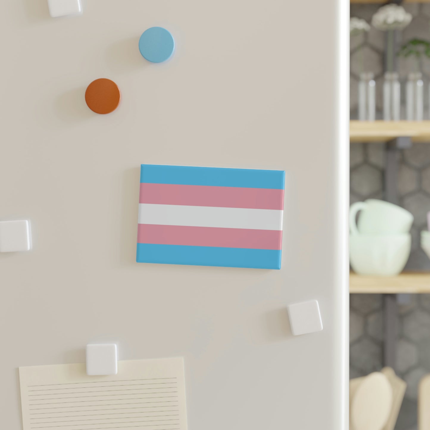 Button Magnet, Transgender Pride Flag