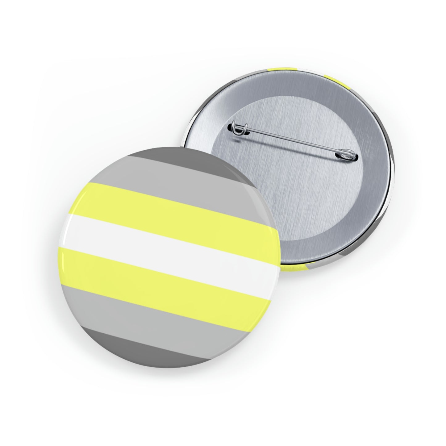 Demigender Pride Flag Round Pins