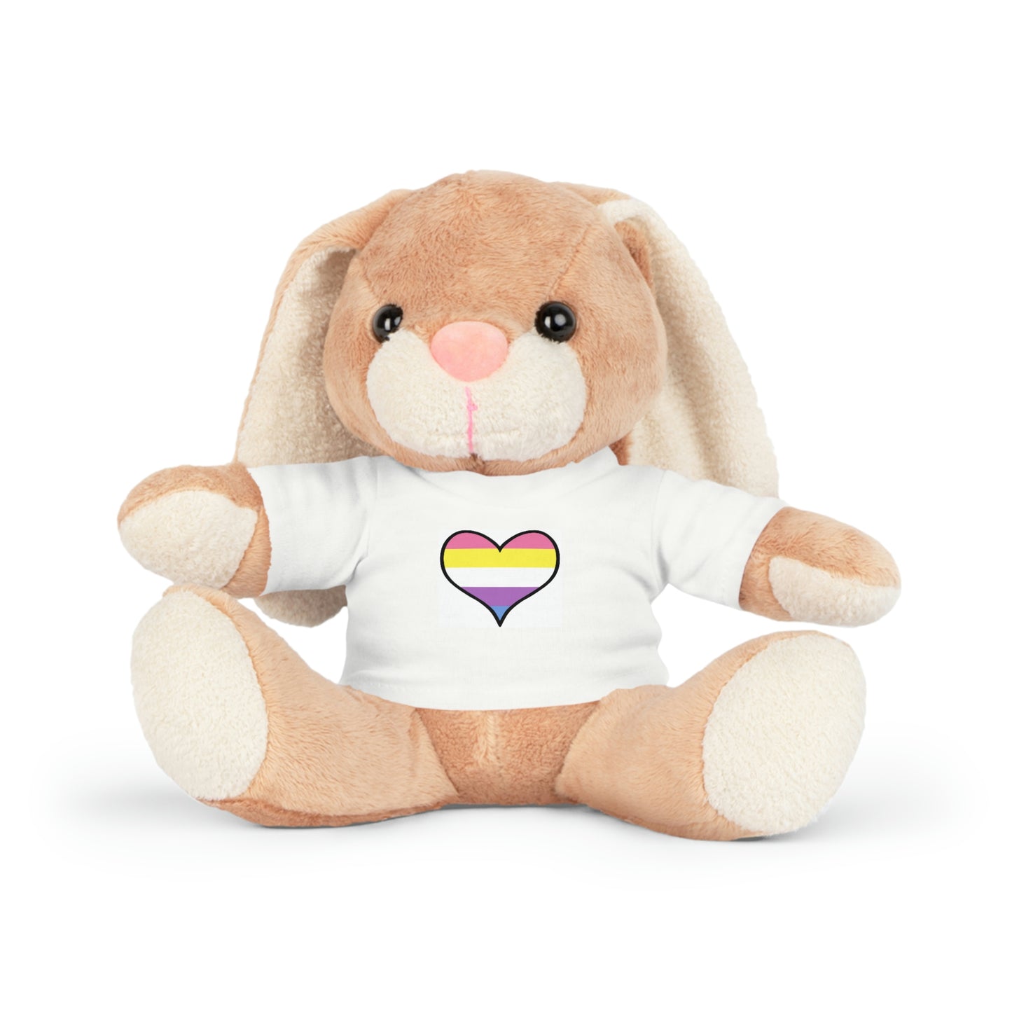 Plush Toys with Bigender Flag T-Shirt