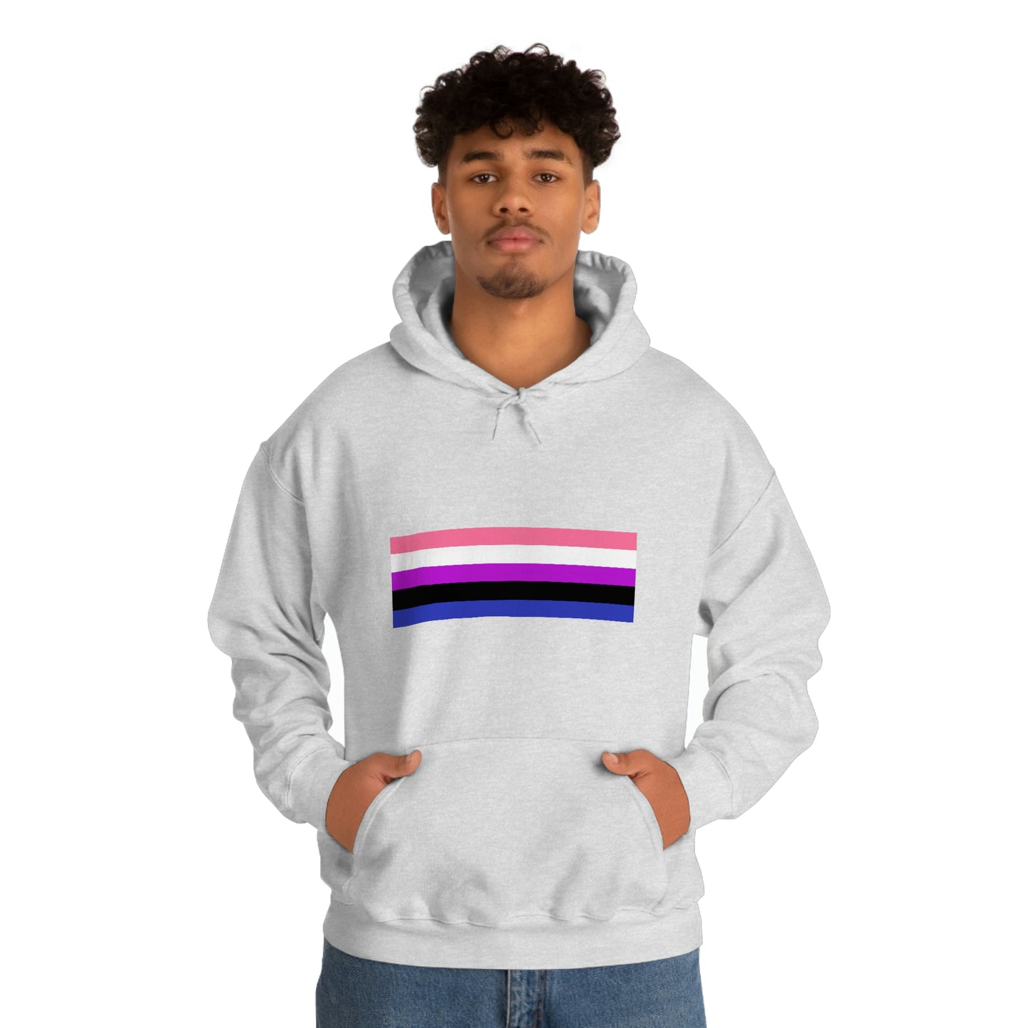 Genderfluid Flag Hooded Sweatshirt