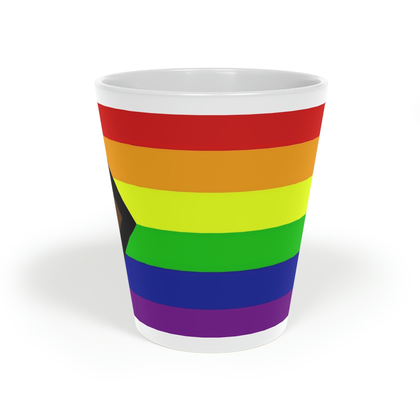 Progress Pride Flag Latte Mug, 12oz