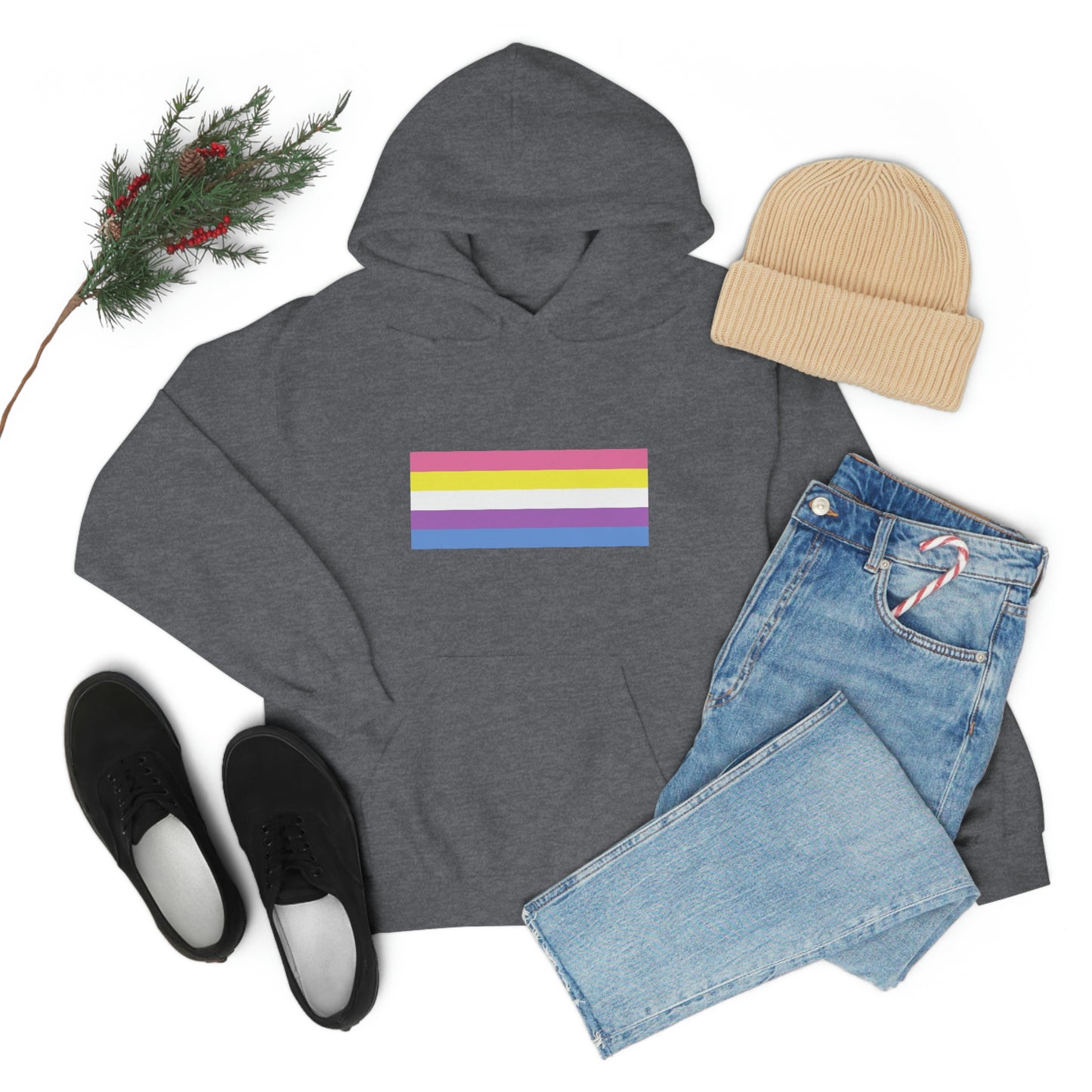 Bigender Flag Hooded Sweatshirt