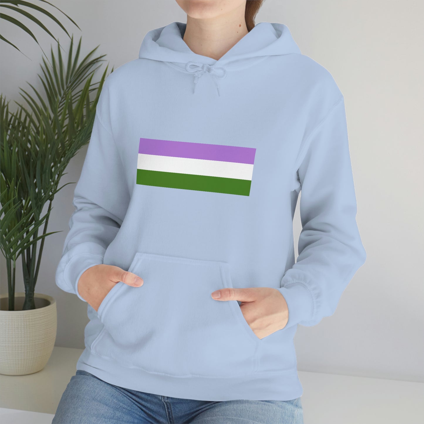 Genderqueer Flag Hooded Sweatshirt