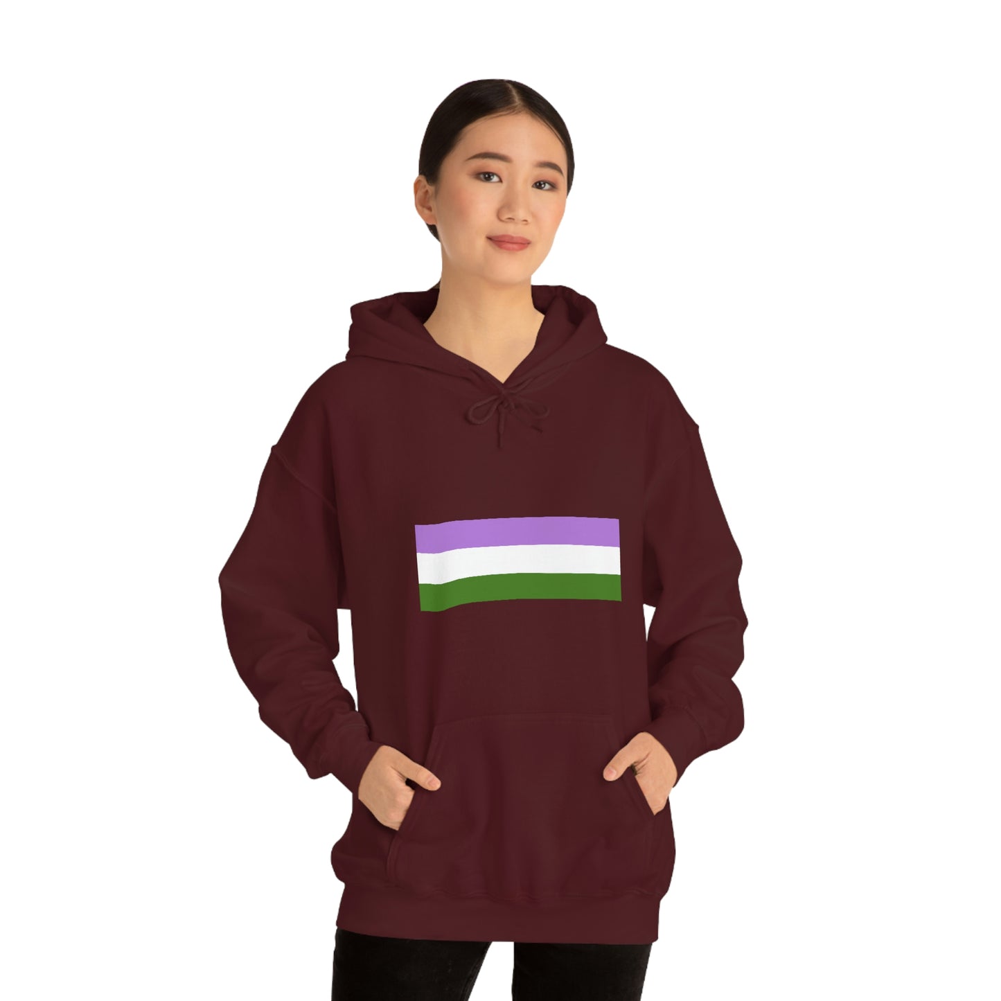 Genderqueer Flag Hooded Sweatshirt